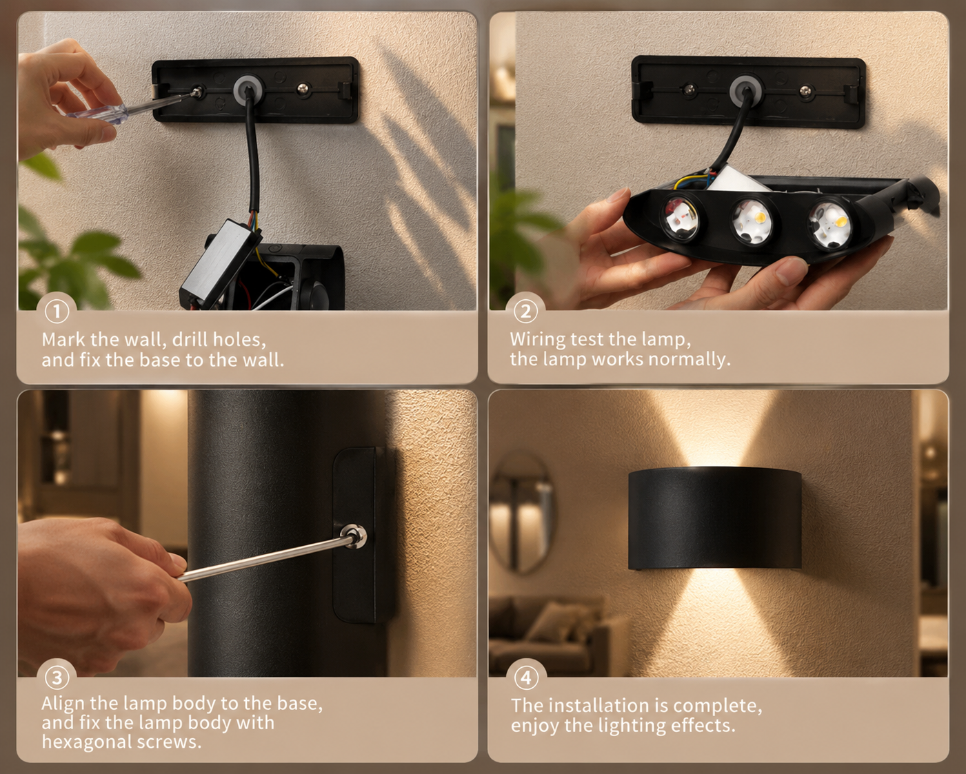 Modern LED Wall Sconce – Up & Down