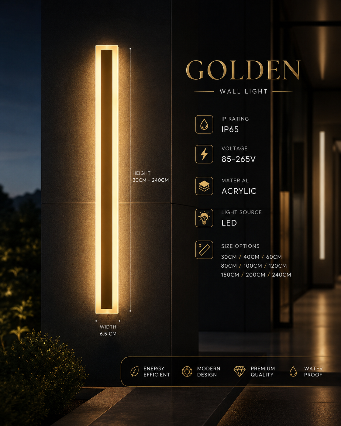 LED Outdoor Wall Light