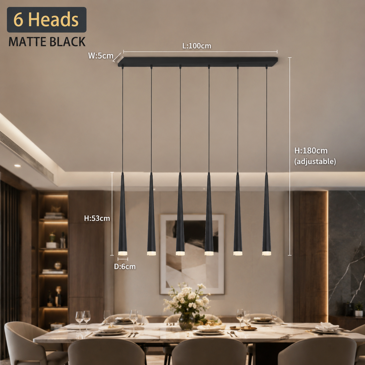 Modern LED Crystal Staircase Chandelier in Black & Gold