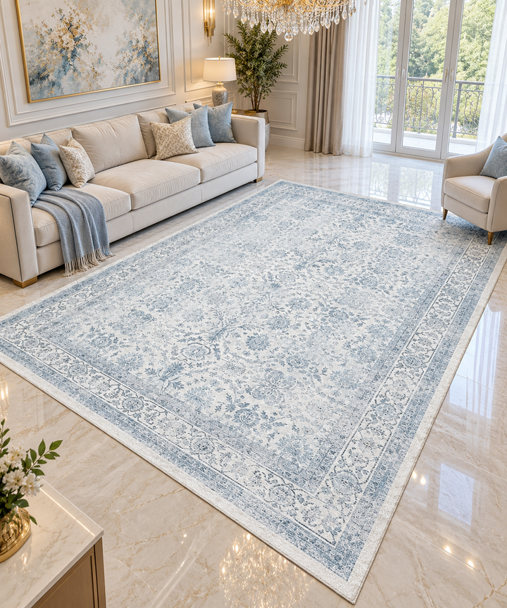 Solid Color Washable Area Rug