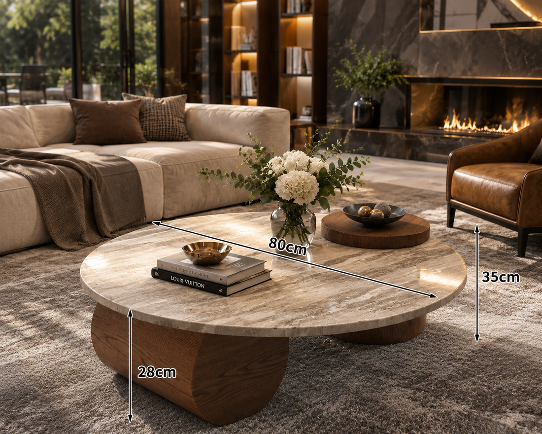 Round Wood Coffee Table