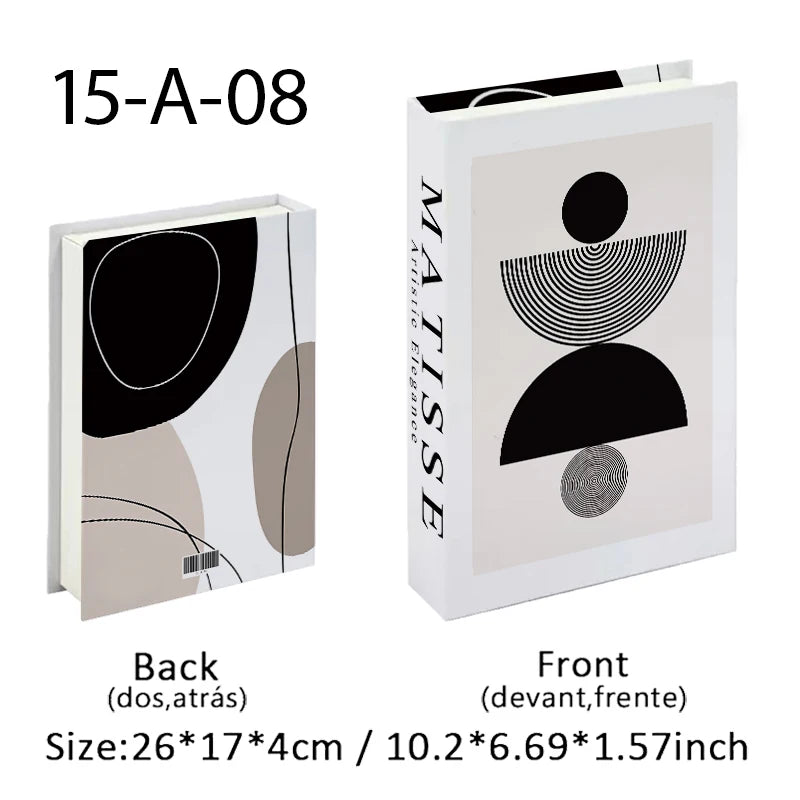 Decorative Book Storage Box – Abstract Design
