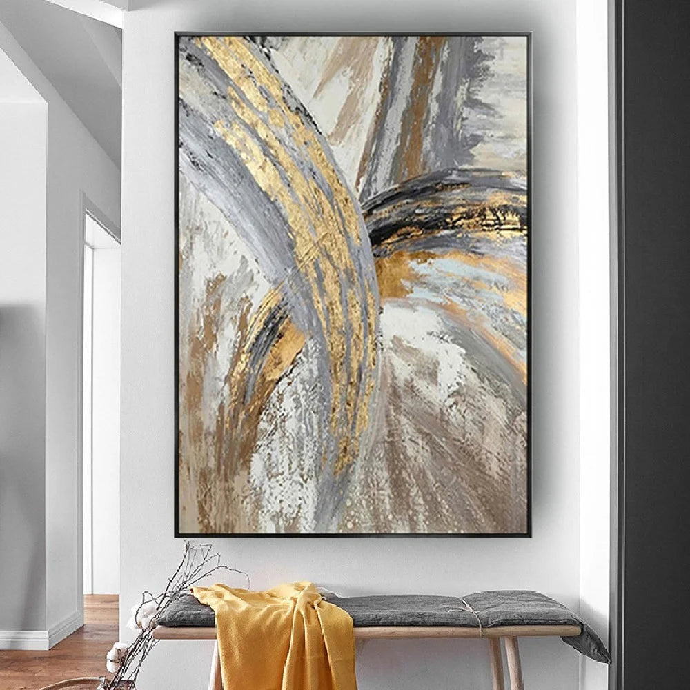 Hand-Painted Abstract Oil Painting on Canvas