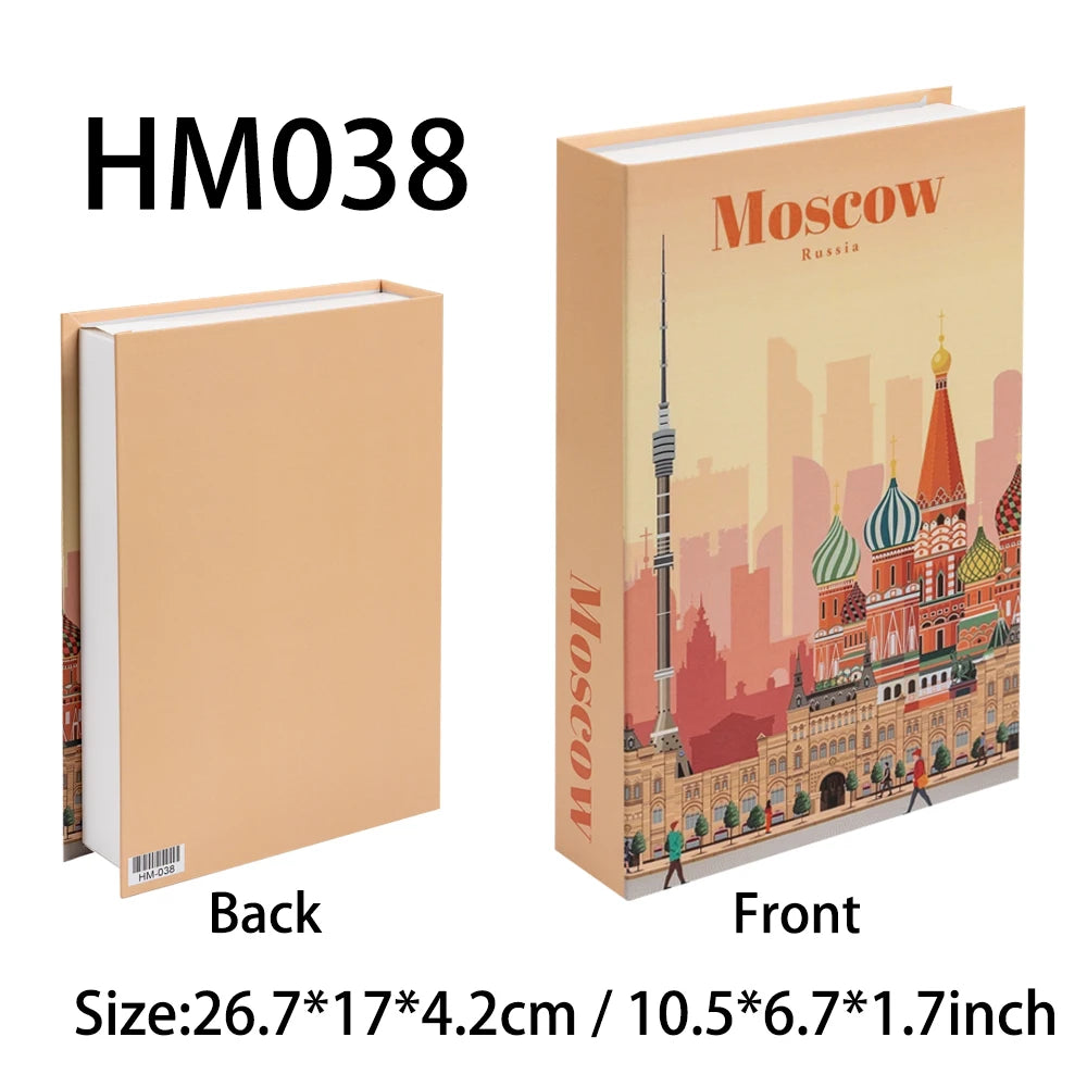 Decorative Book Box with Magnetic Closure