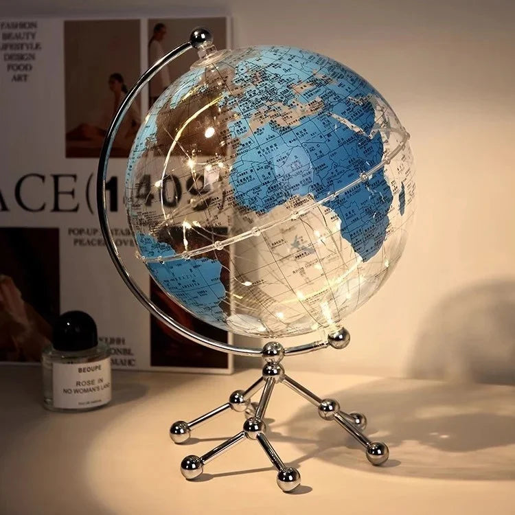 Globe Ornament with Sailboat Accent