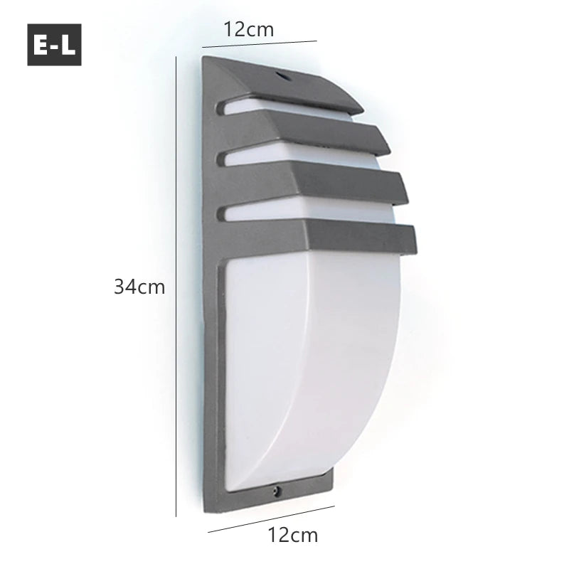 IP65 Outdoor LED Wall Sconce – E27 Aluminum