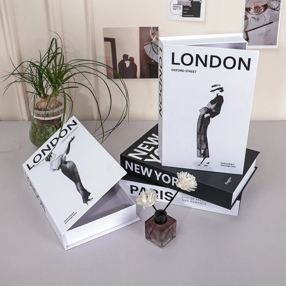 Decorative Book Box with Magnetic Closure