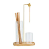 Glass Incense Holder Set | 2-in-1 Stick Burner with Ash Catcher