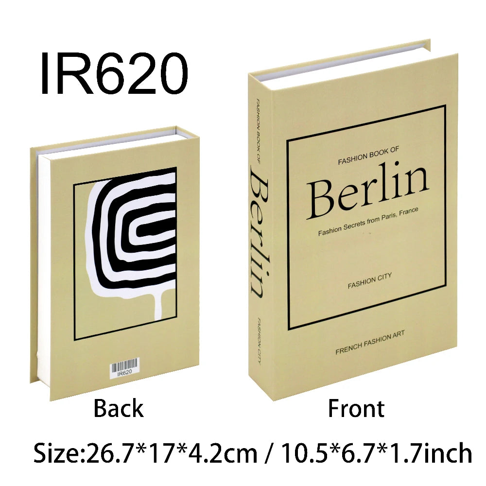 Decorative Book Box with Magnetic Closure