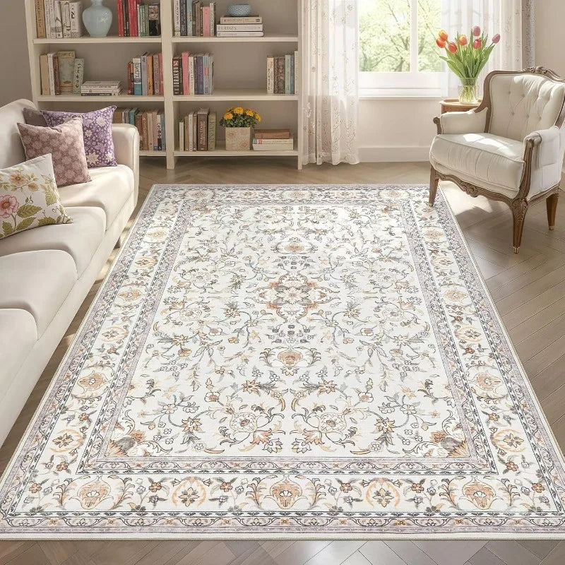 Vintage Print Non-Slip Area Rug