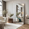 Full-Length Standing Floor Mirror with Aluminum Frame