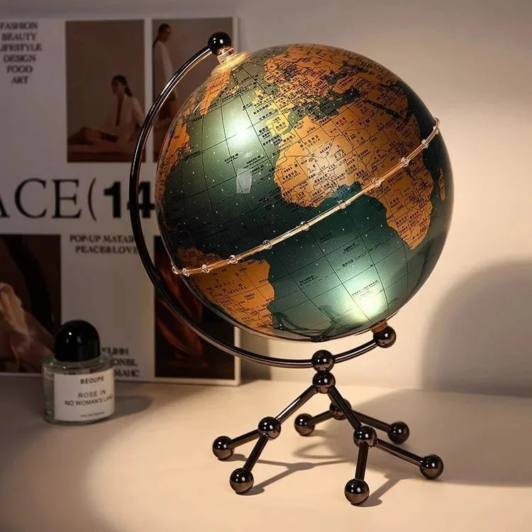 Globe Ornament with Sailboat Accent
