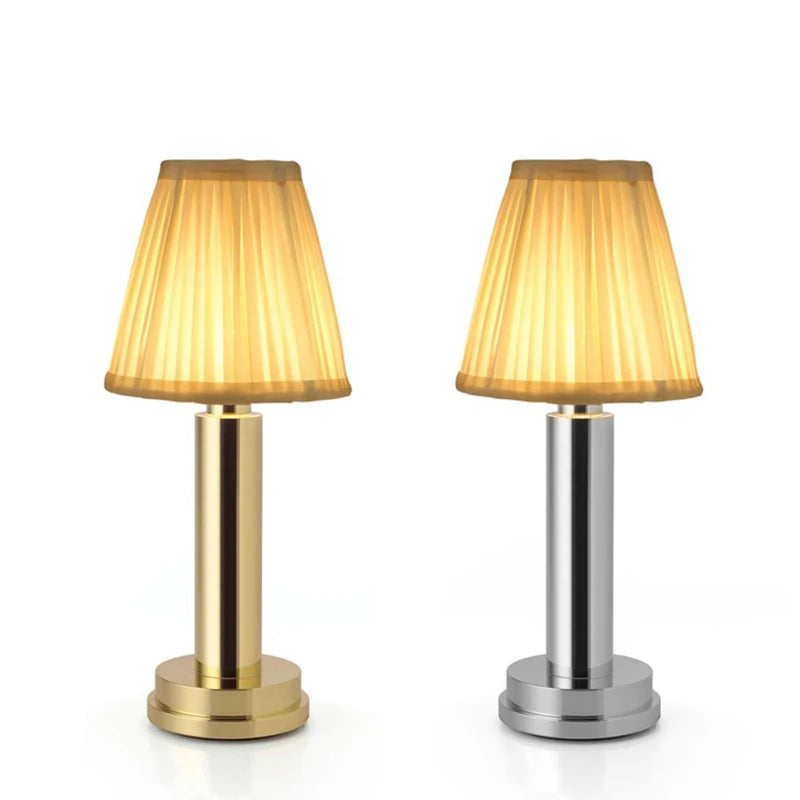 Modern Iron LED Desk Lamp – USB Rechargeable