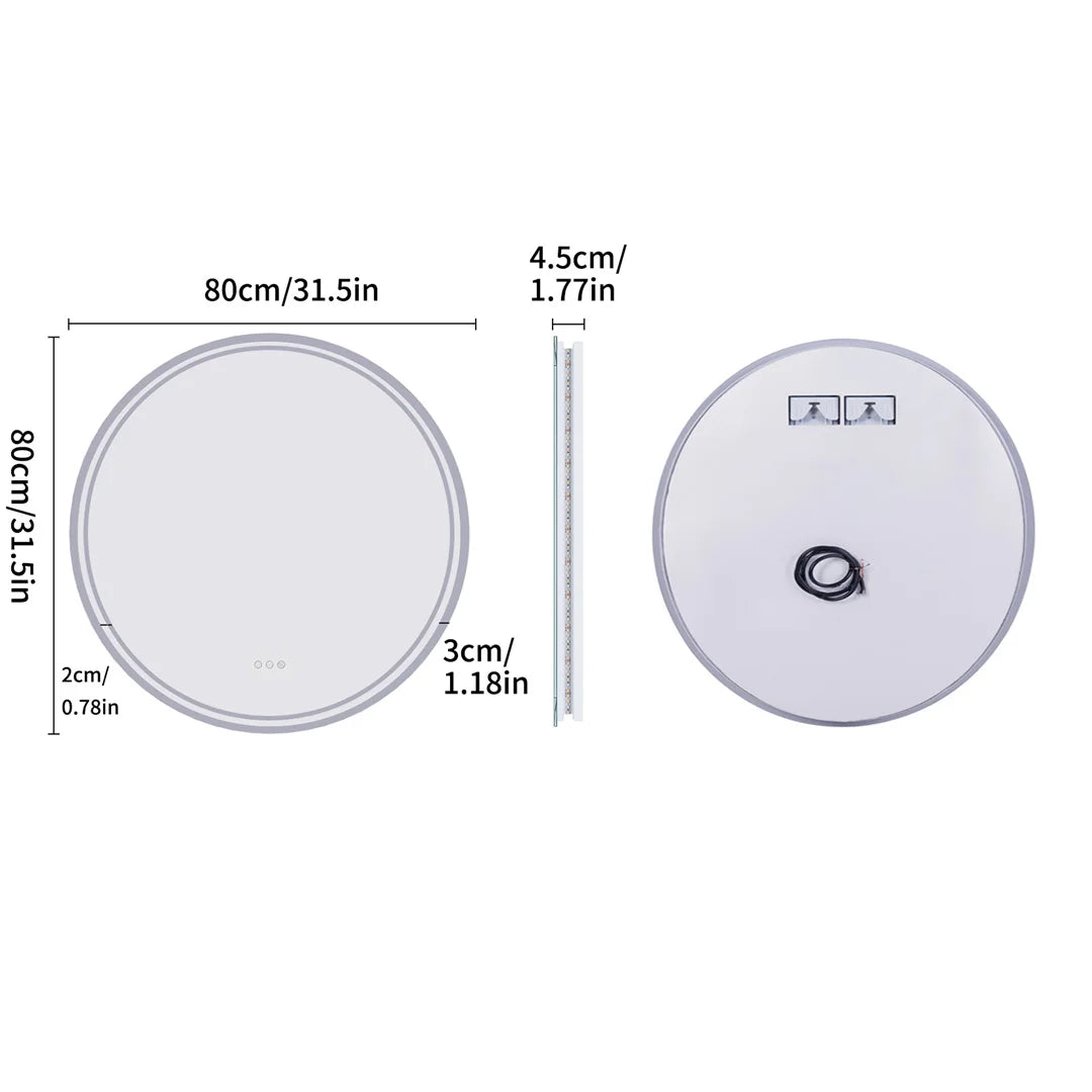 Round LED Bathroom Mirror
