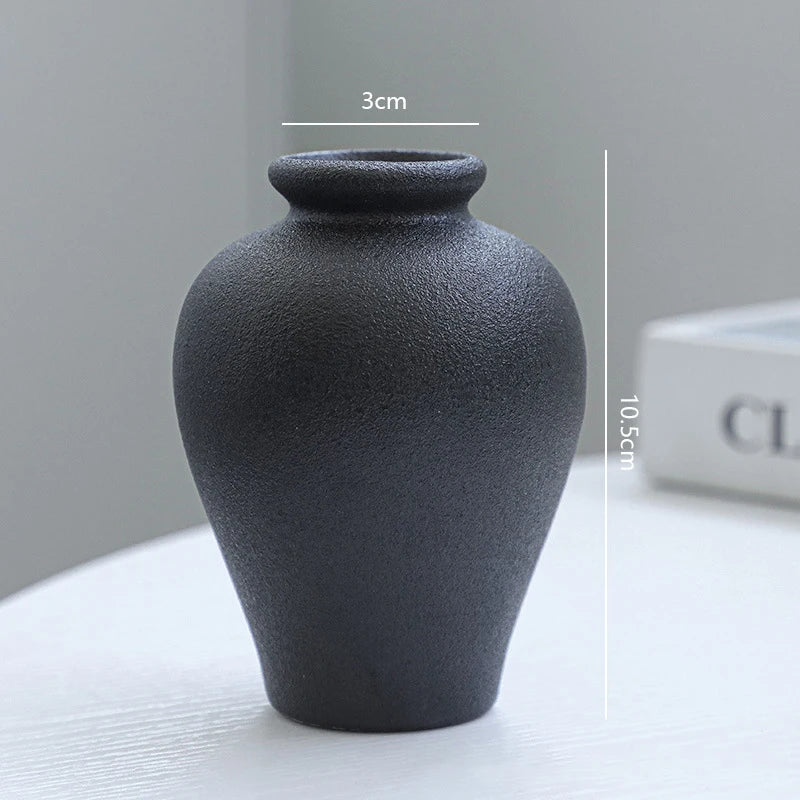 Matte Ceramic Vase Set (5 Pieces)