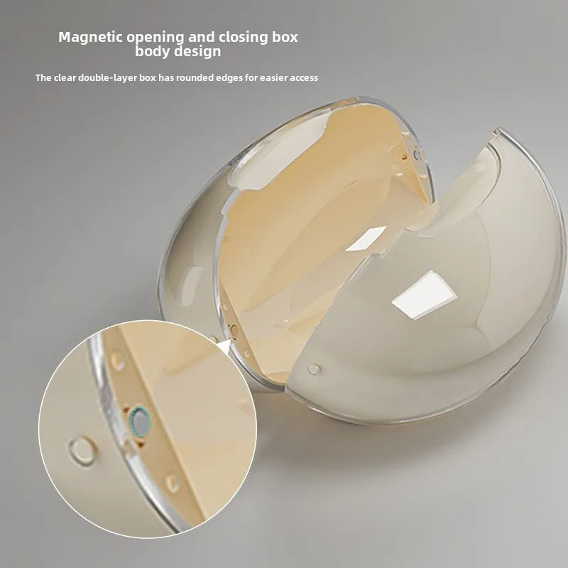 Pebble-Shape Porcelain Tissue Box – Modern Table Décor