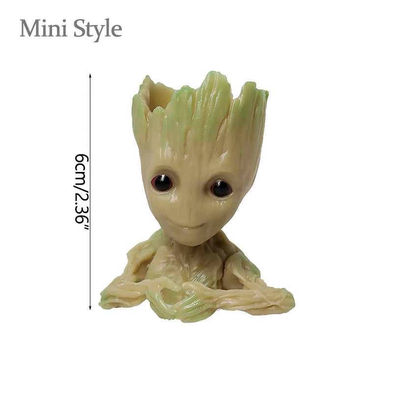 Groot Tree Figure Planter Vase | Desk Organiser & Pen Holder