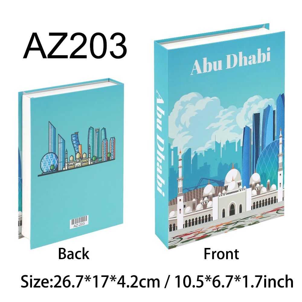 Decorative Book Box with Magnetic Closure