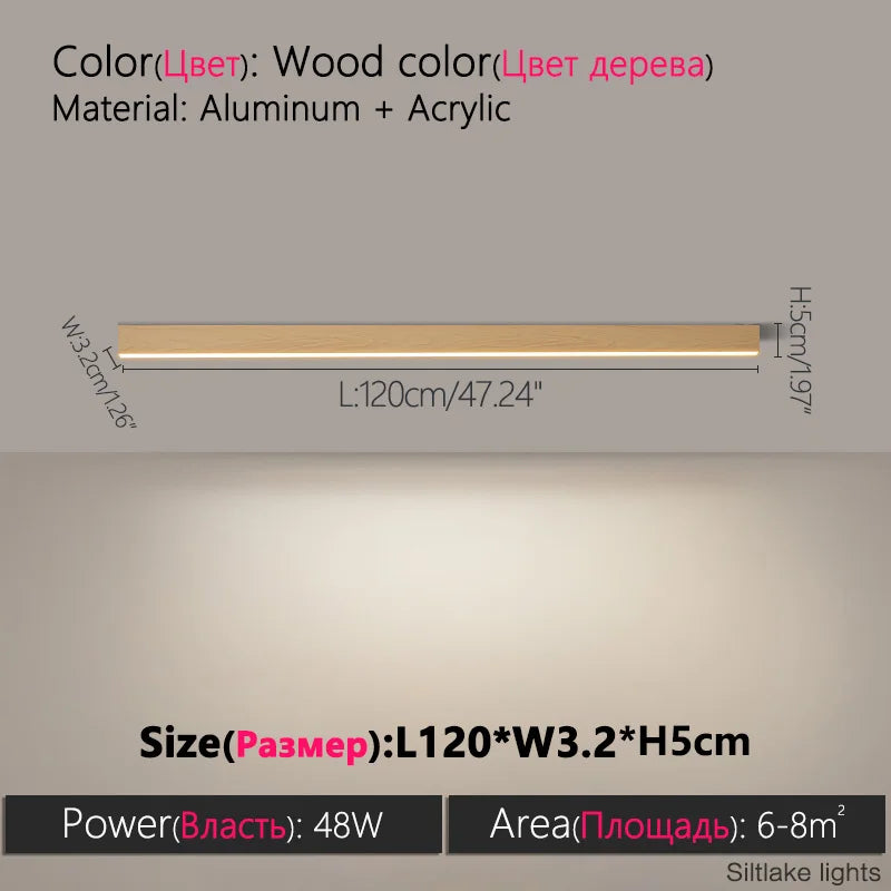 Nordic LED Strip Ceiling Light