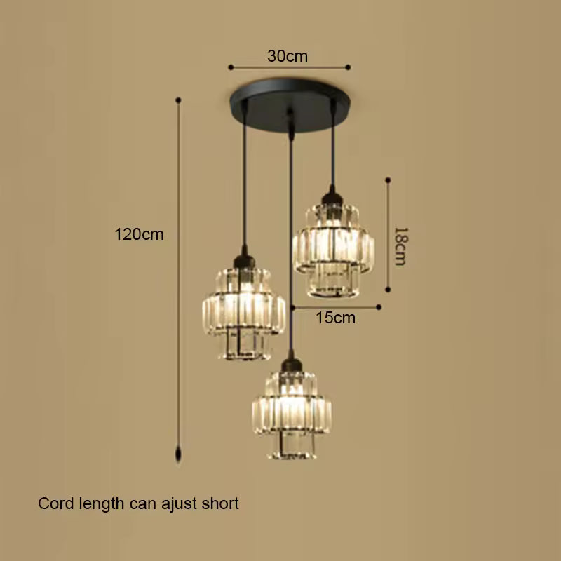 Crystal & Glass Chandelier