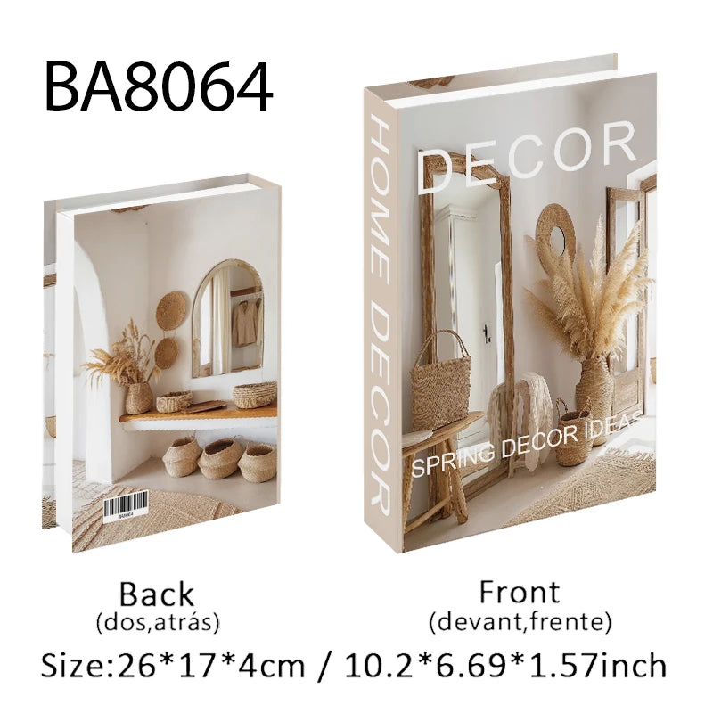 Decorative Book Storage Box – Abstract Design