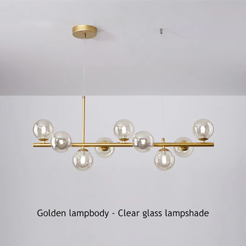 Modern Glass Ball Chandelier