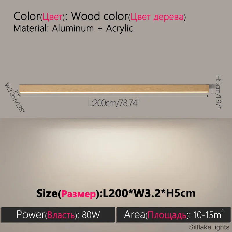 Nordic LED Strip Ceiling Light