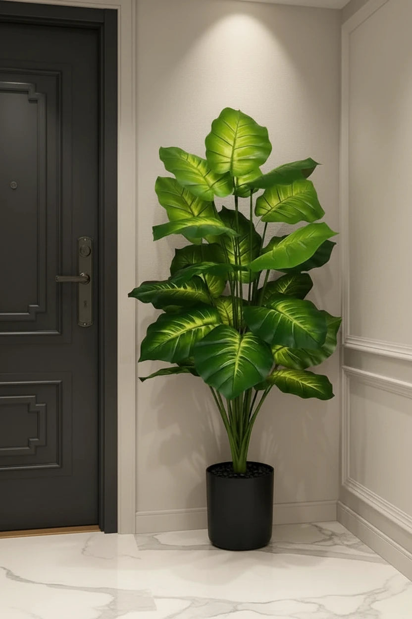 Artificial Pothos Plant in Black Pot