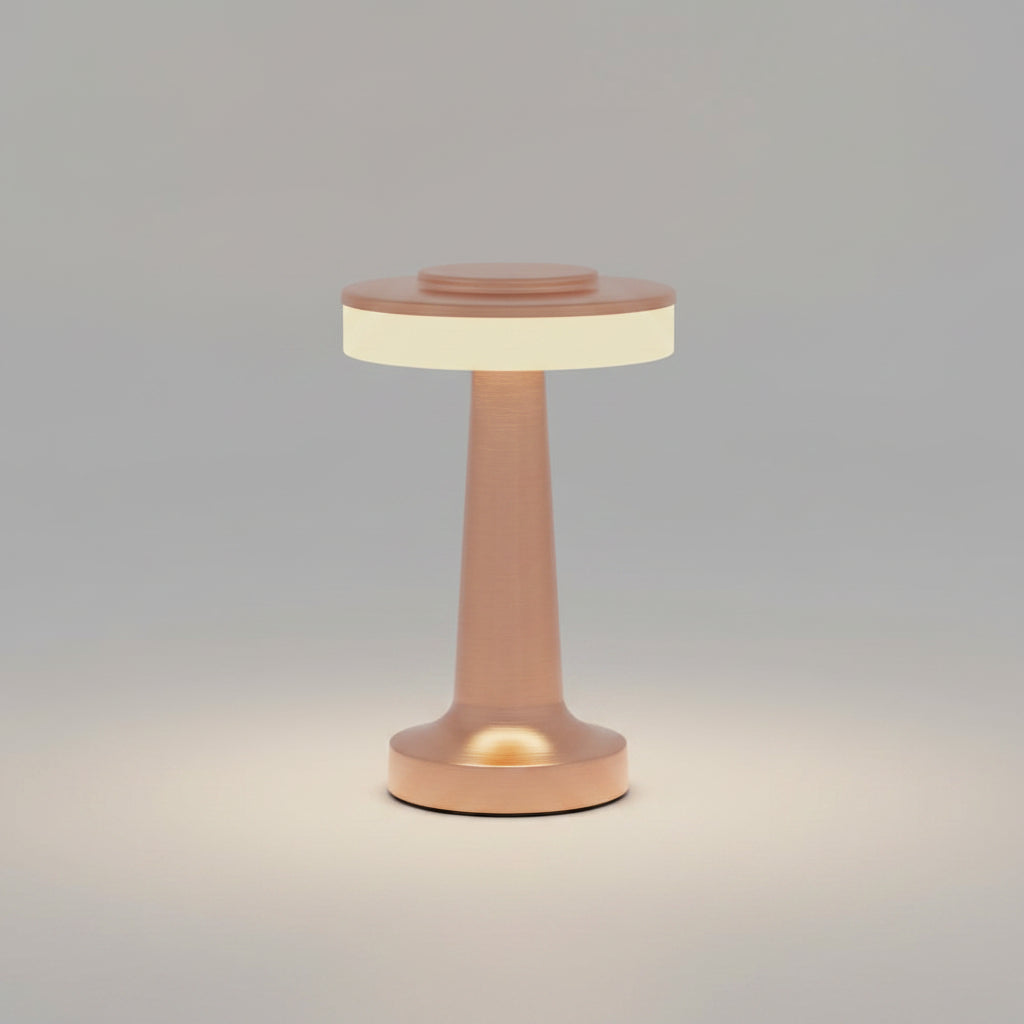 UFO LED Table Lamp – Rechargeable Metal Touch Light for Bar & Bedroom