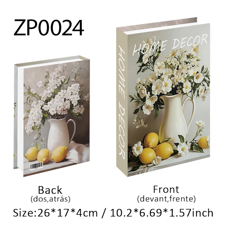 Decorative Book Storage Box – Abstract Design