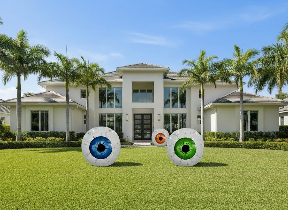 Halloween Inflatable Bloodshot Eyeball Decoration