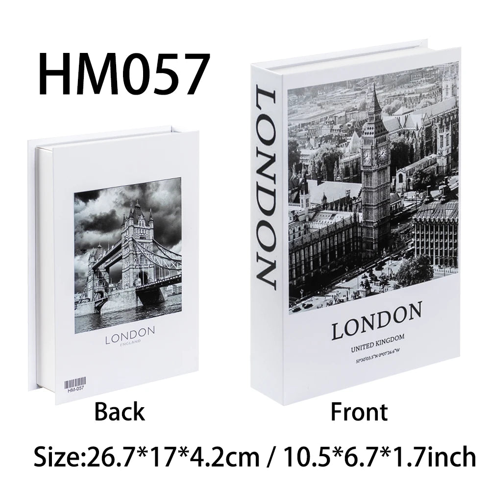 Decorative Book Box with Magnetic Closure