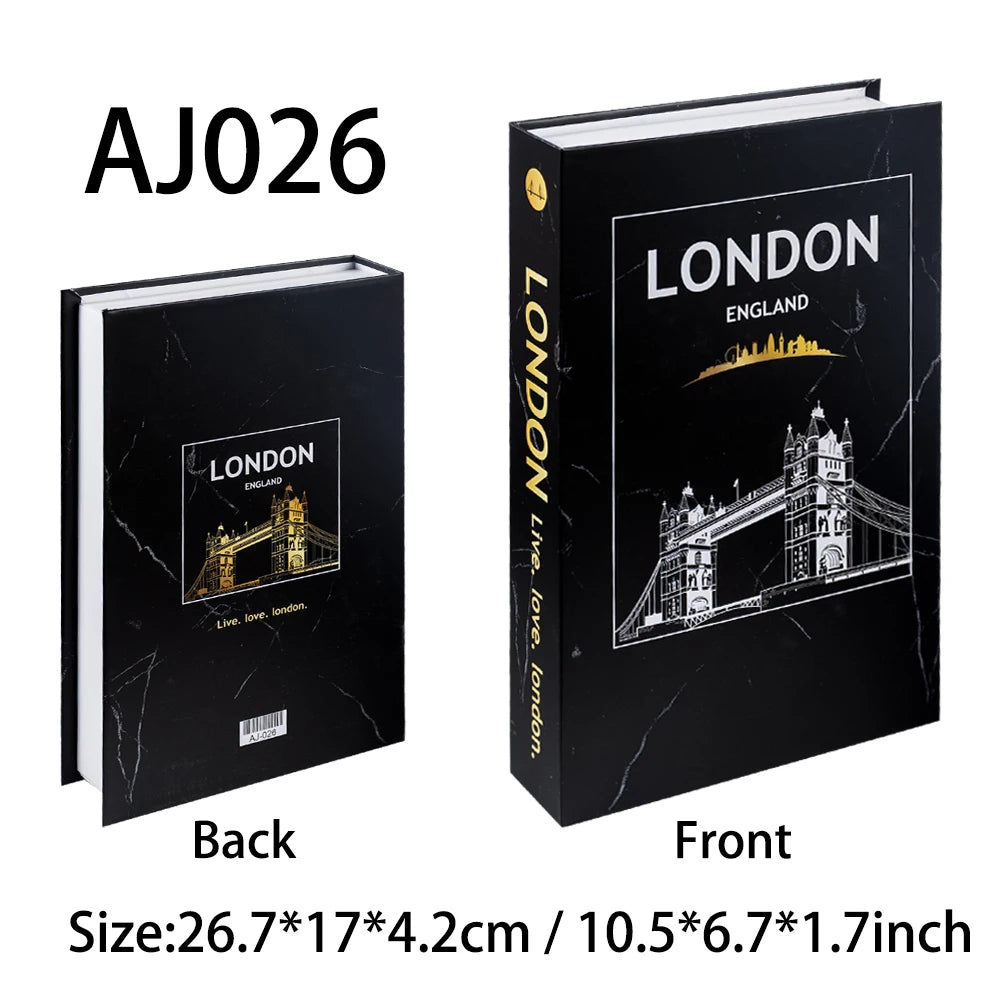 Decorative Book Box with Magnetic Closure