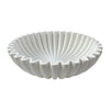 Fluted Resin Decorative Bowl