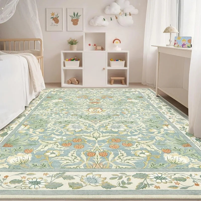 Vintage Print Non-Slip Area Rug