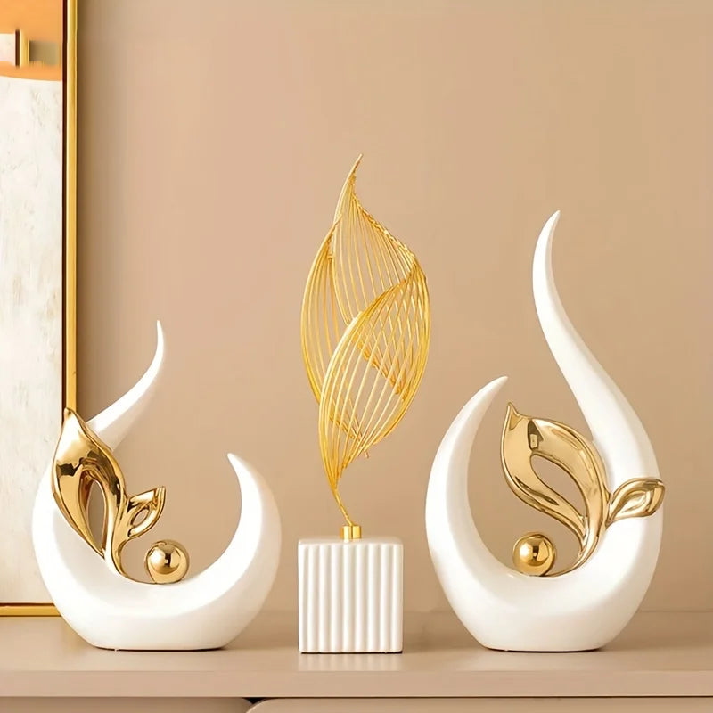 Nordic Ceramic Figurine Sculpture