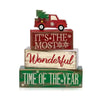 Wooden Tiered Tray Decor Set | Rustic Farmhouse Table Centrepiece (4 Pcs)