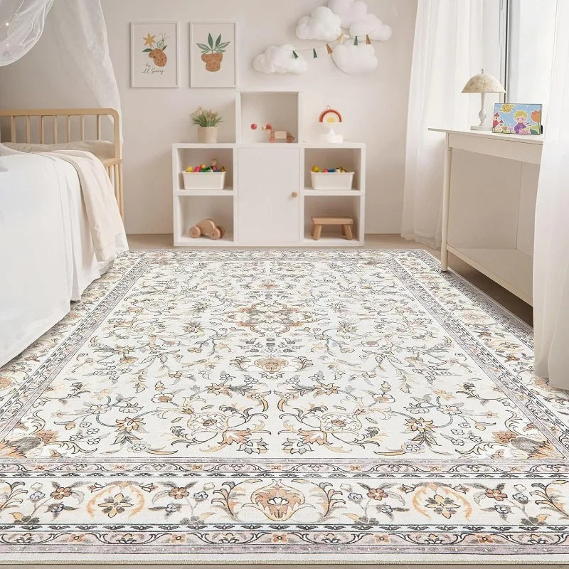 Vintage Print Non-Slip Area Rug