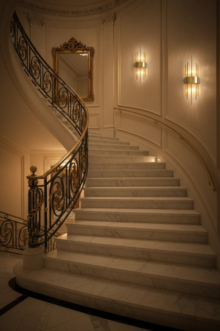 Light Luxury Gold LED Wall Sconce for Living Room, Bedroom & Stairs