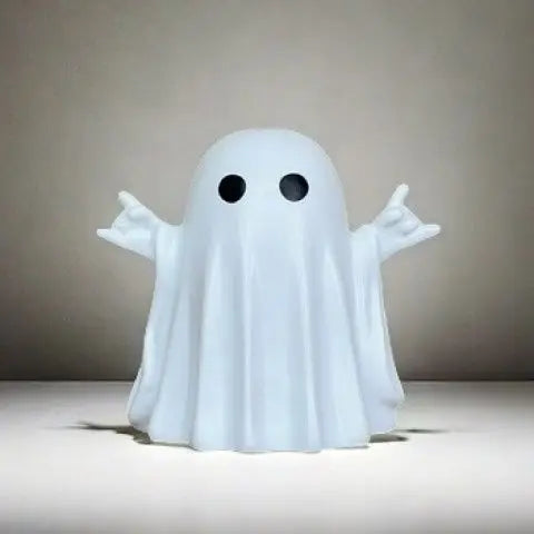 Middle Finger Ghost Figurine | Halloween Shelf Decor