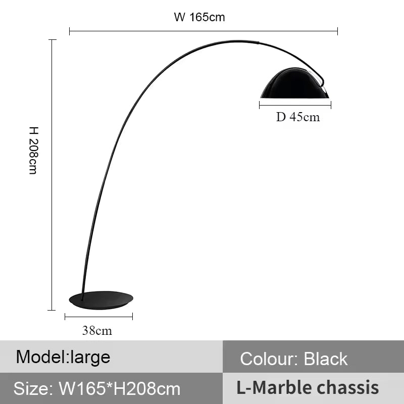Modern Nordic Arc Floor Lamp
