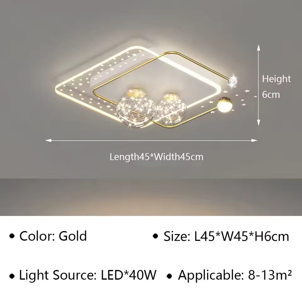 Modern LED Ceiling Lamp for Living Room & Bedroom