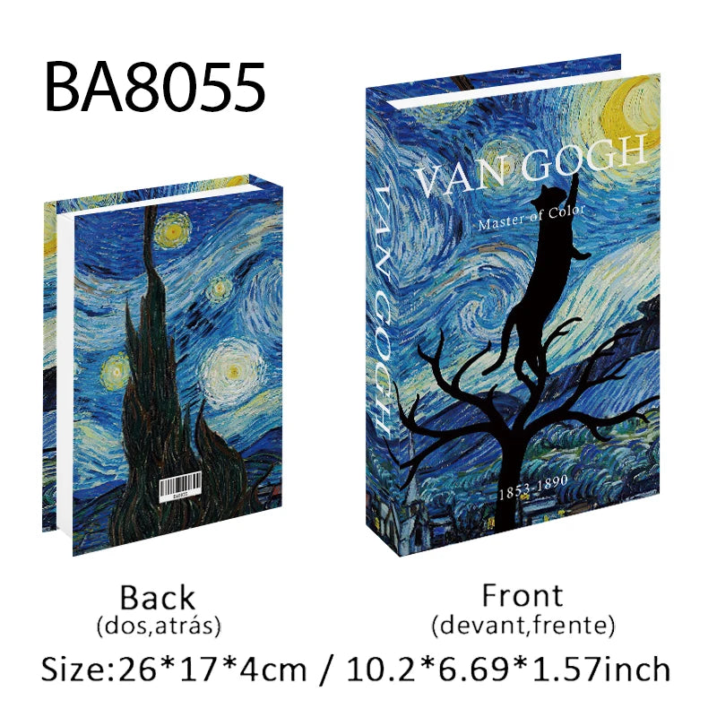 Decorative Book Storage Box – Abstract Design