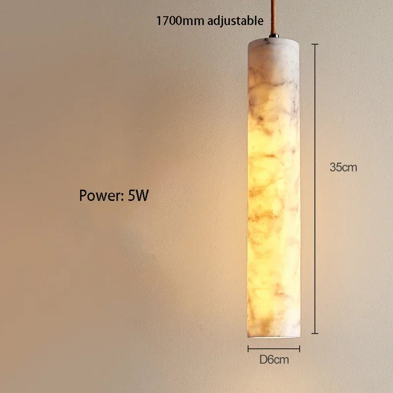 Wabi-Sabi Natural Stone Pendant Light