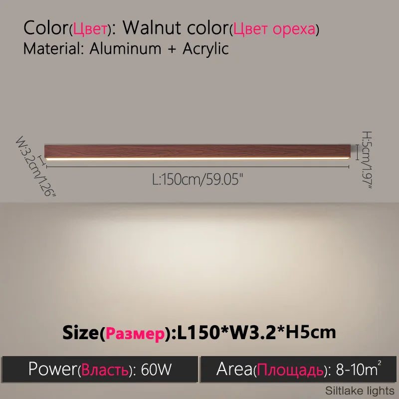 Nordic LED Strip Ceiling Light