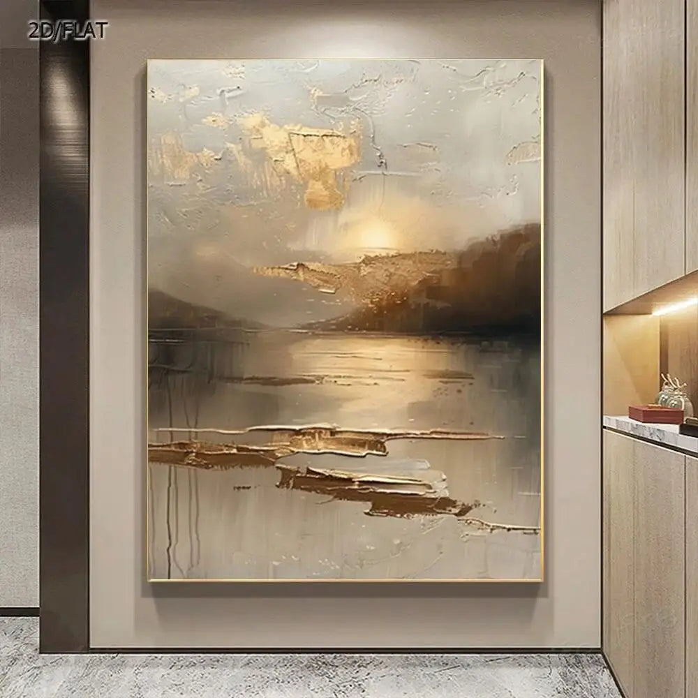 Hand-Painted Abstract Oil Painting on Canvas
