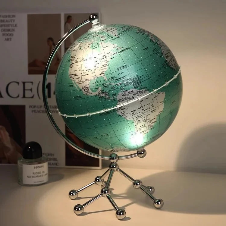 Globe Ornament with Sailboat Accent