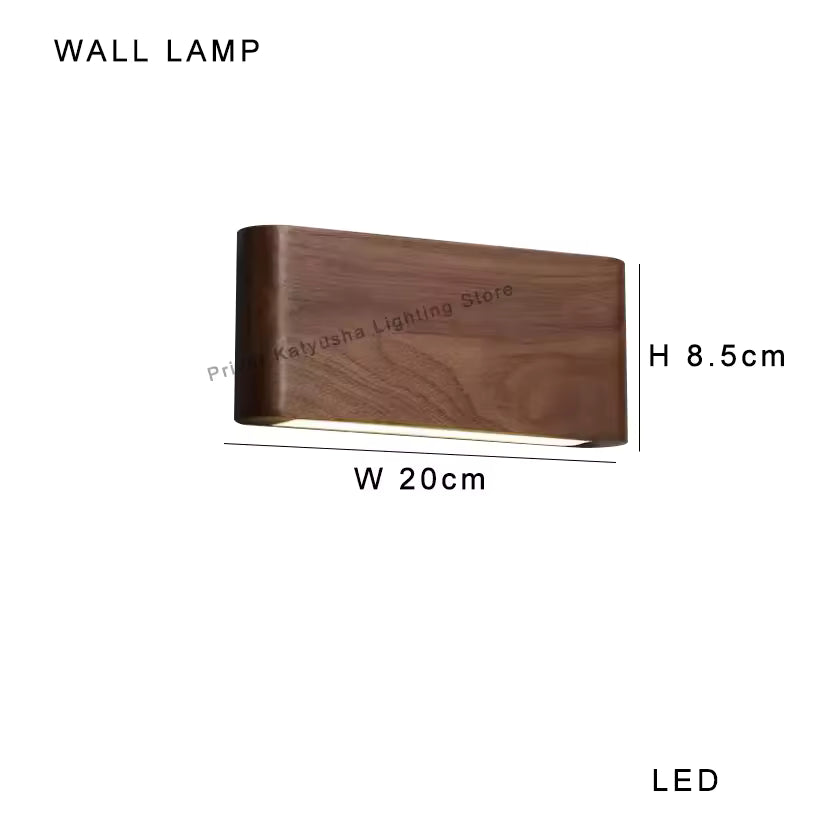 Modern Wooden LED Floor Lamp