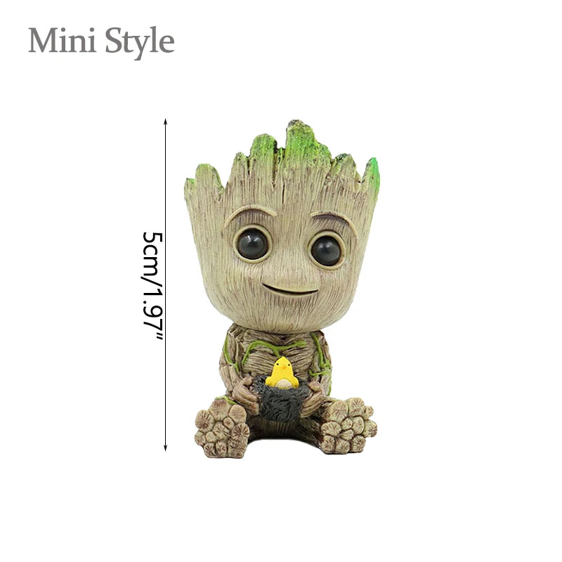 Groot Tree Figure Planter Vase | Desk Organiser & Pen Holder