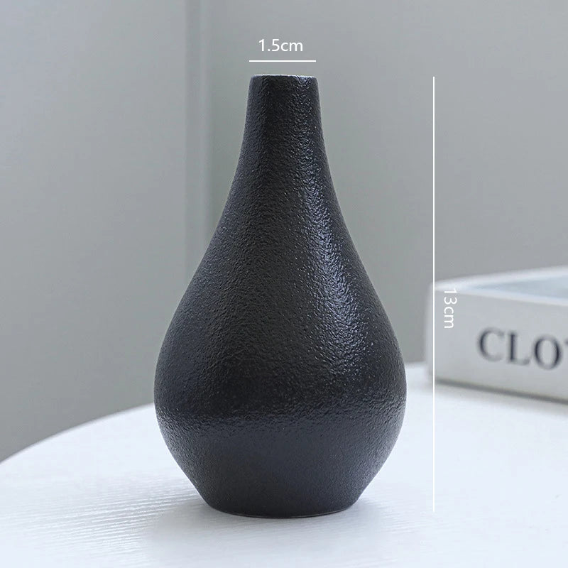Matte Ceramic Vase Set (5 Pieces)